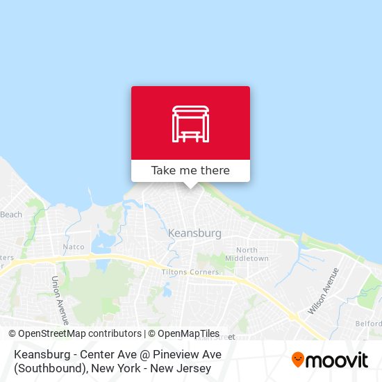Keansburg - Center Ave @ Pineview Ave (Southbound) map