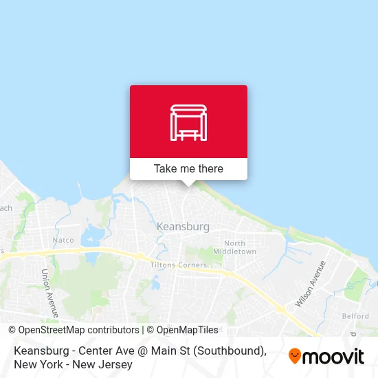 Keansburg - Center Ave @ Main St (Southbound) map