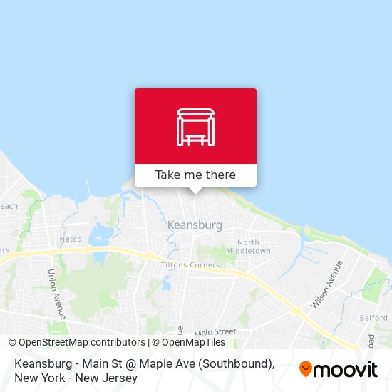 Keansburg - Main St @ Maple Ave (Southbound) map