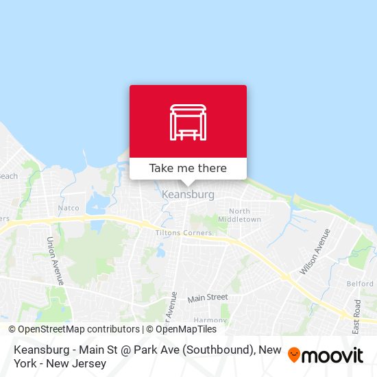 Mapa de Keansburg - Main St @ Park Ave (Southbound)