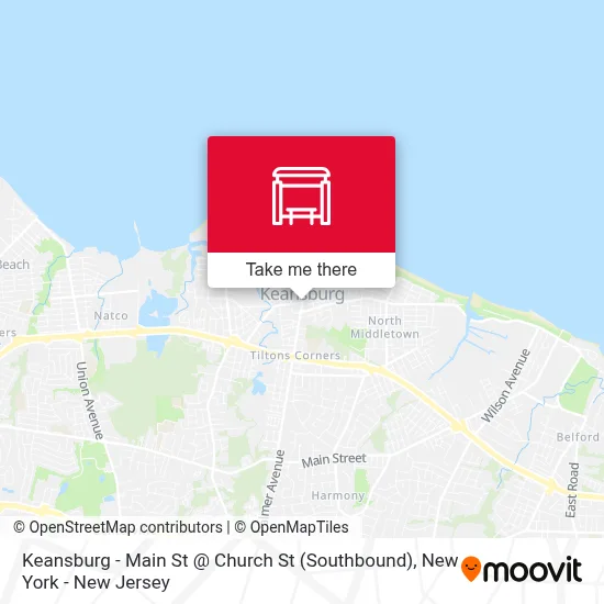 Keansburg - Main St @ Church St (Southbound) map