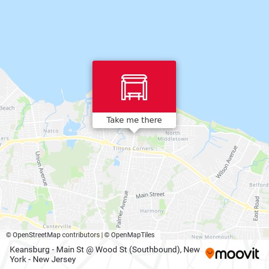 Keansburg - Main St @ Wood St (Southbound) map