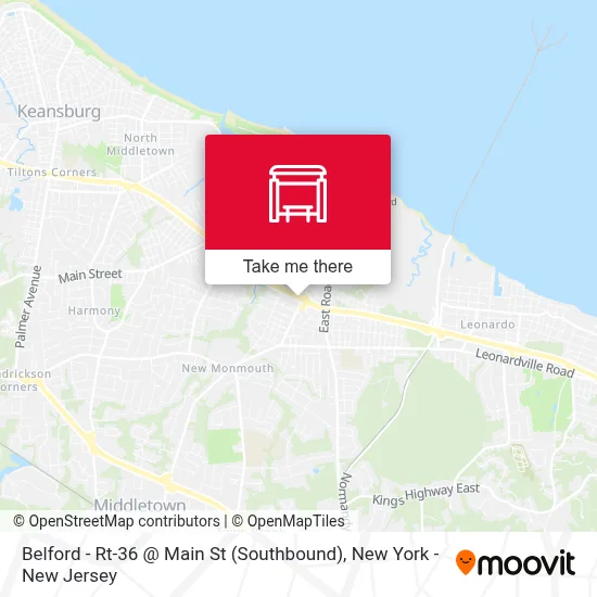 Belford - Rt-36 @ Main St (Southbound) map
