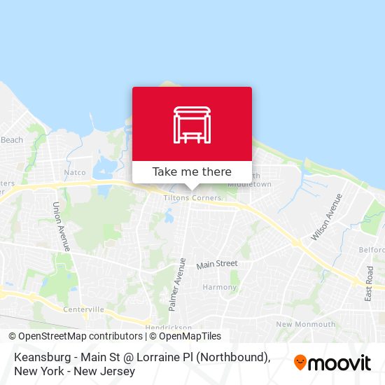 Mapa de Keansburg - Main St @ Lorraine Pl (Northbound)