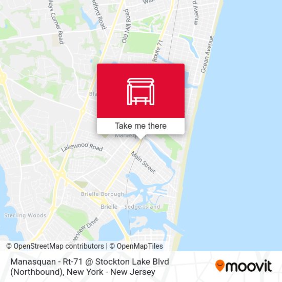 Manasquan - Rt-71 @ Stockton Lake Blvd (Northbound) map