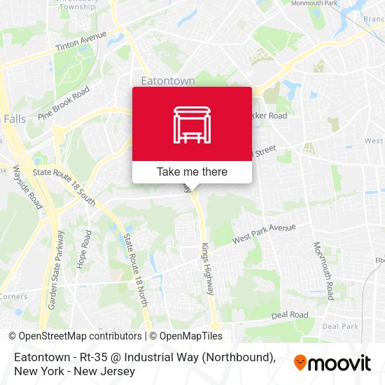 Mapa de Eatontown - Rt-35 @ Industrial Way (Northbound)