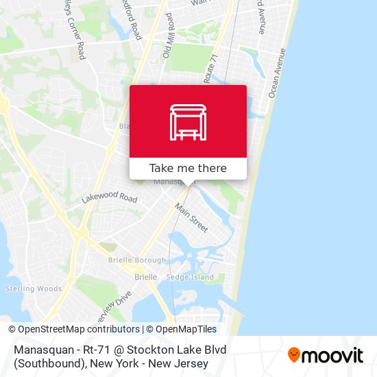 Manasquan - Rt-71 @ Stockton Lake Blvd (Southbound) map