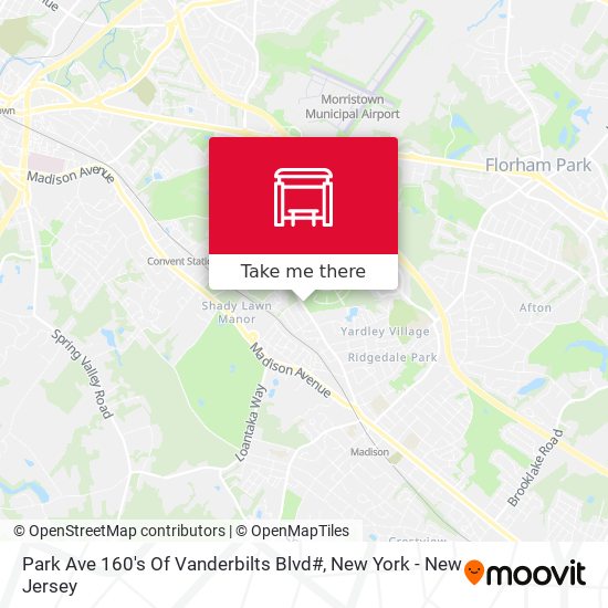 Mapa de Park Ave 160's Of Vanderbilts Blvd#