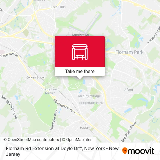 Florham Rd Extension  at Doyle Dr# map