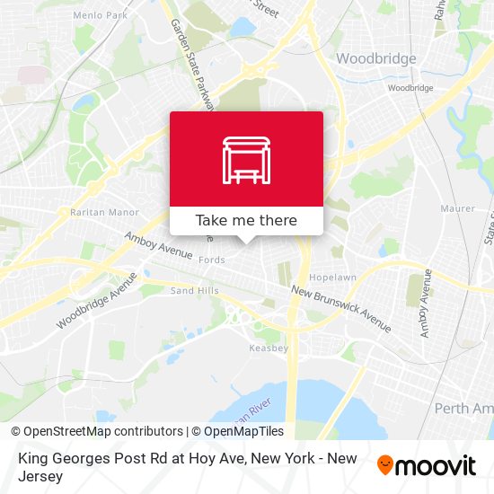King Georges Post Rd at Hoy Ave map