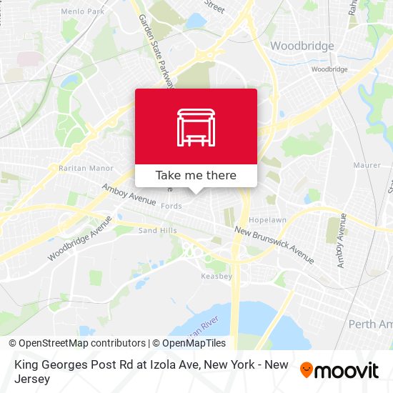 King Georges Post Rd at Izola Ave map