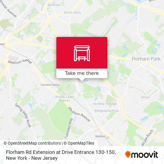 Florham Rd Extension   at Drive Entrance 130-150 map