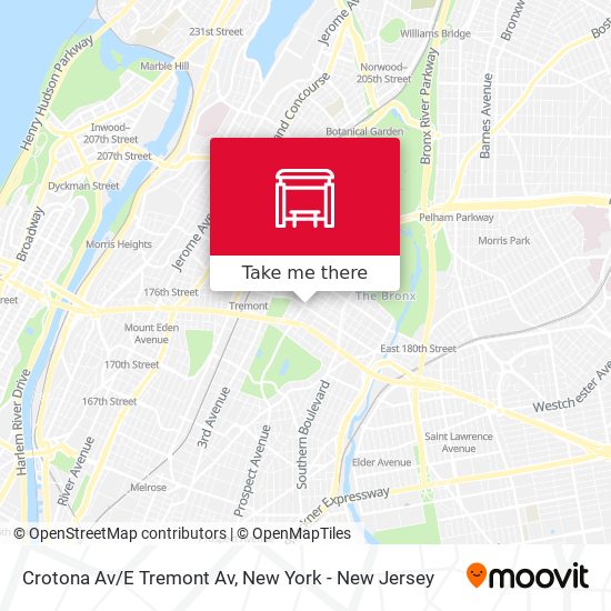 Mapa de Crotona Av/E Tremont Av