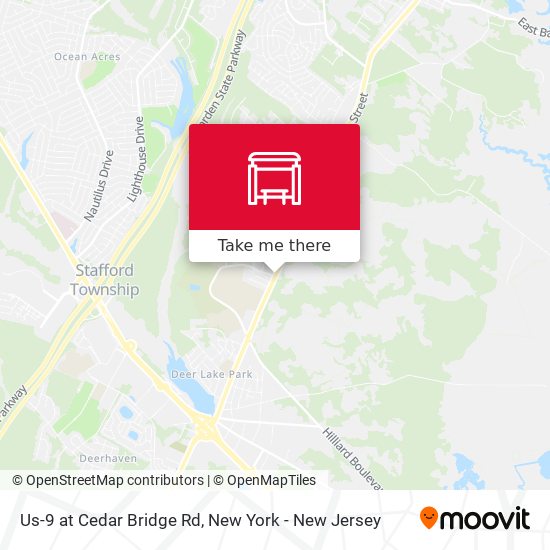 Mapa de Us-9 at Cedar Bridge Rd