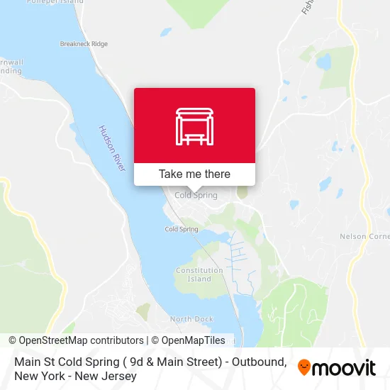 Main St Cold Spring ( 9d & Main Street) - Outbound map