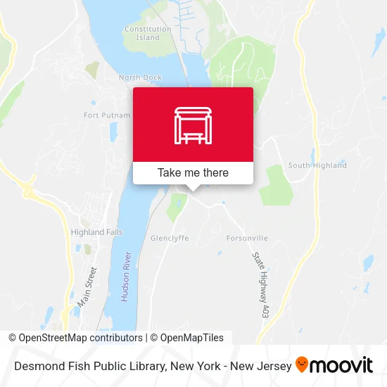 Desmond Fish Public Library map