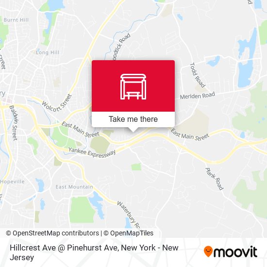 Hillcrest Ave @ Pinehurst Ave map