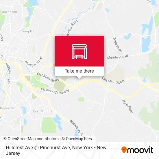 Hillcrest Ave @ Pinehurst Ave map