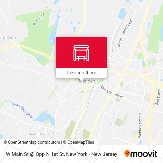 W Main St @ Opp N 1st St map