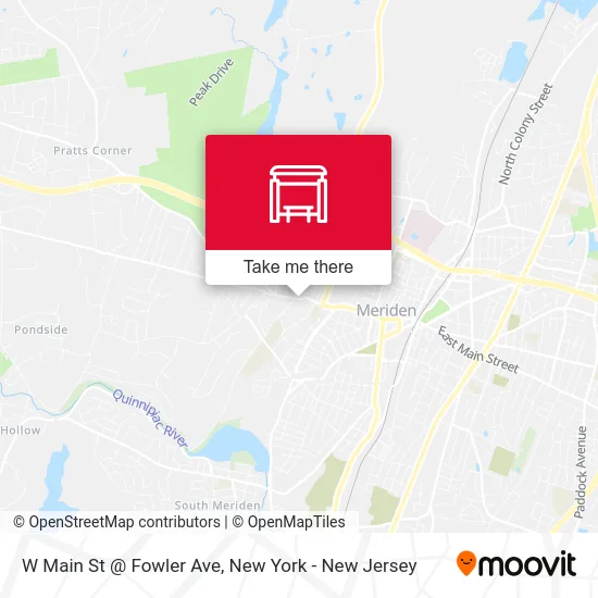 W Main St @ Fowler Ave map