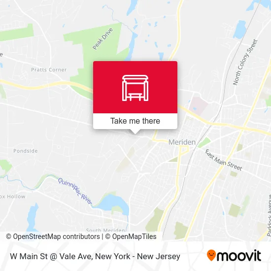 W Main St @ Vale Ave map