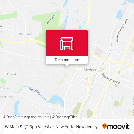 W Main St @ Opp Vale Ave map