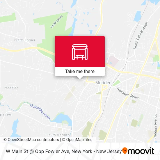 W Main St @ Opp Fowler Ave map