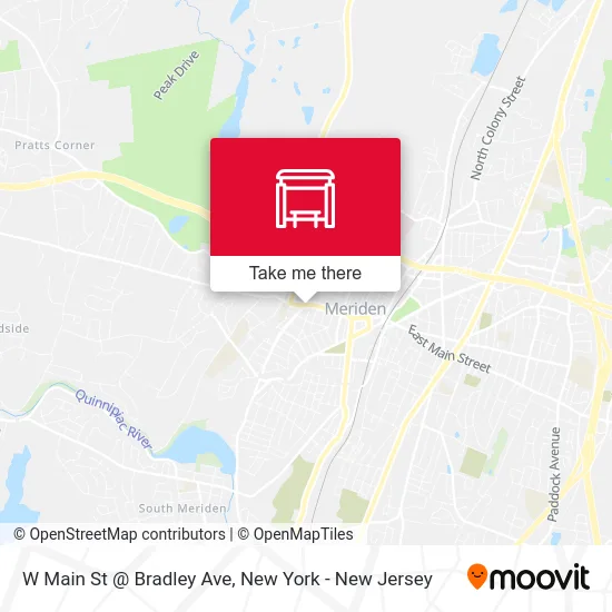 W Main St @ Bradley Ave map