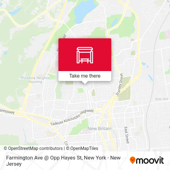 Farmington Ave @ Opp Hayes St map