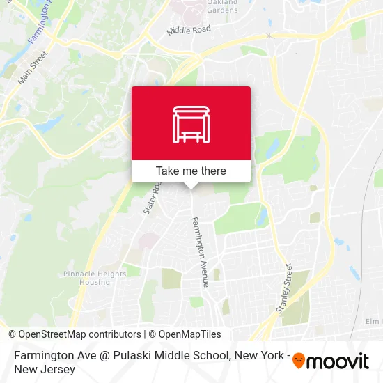Farmington Ave @ Pulaski Middle School map