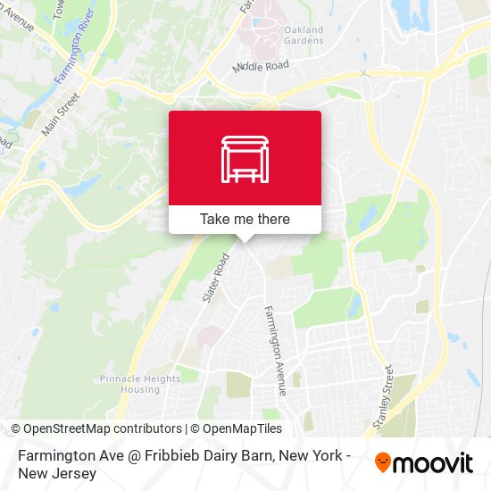 Farmington Ave @ Fribbieb Dairy Barn map