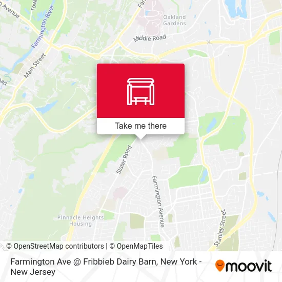 Farmington Ave @ Fribbieb Dairy Barn map