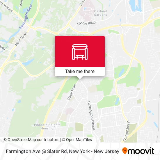 Mapa de Farmington Ave @ Slater Rd