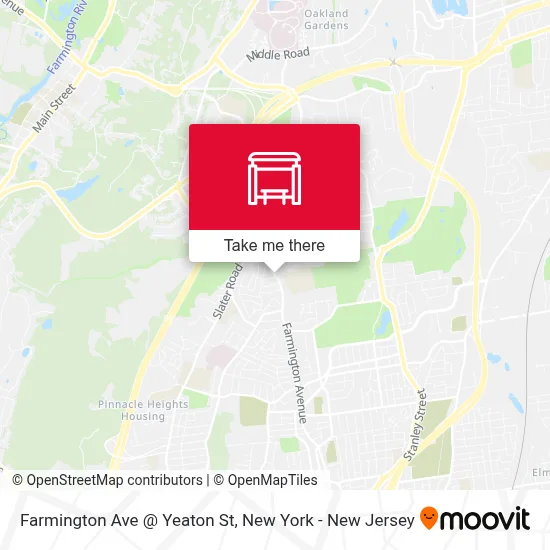 Farmington Ave @ Yeaton St map