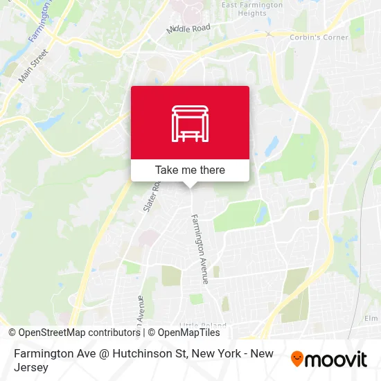 Farmington Ave @ Hutchinson St map