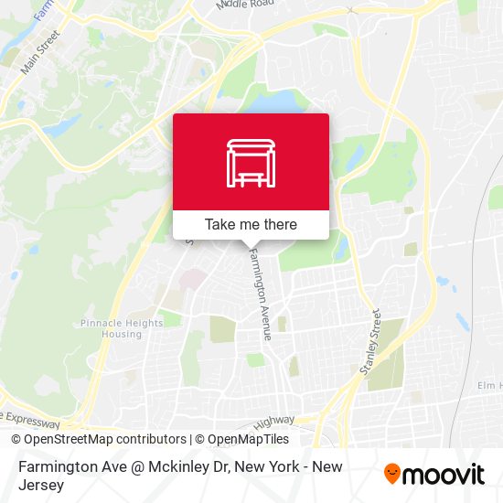 Farmington Ave @ Mckinley Dr map