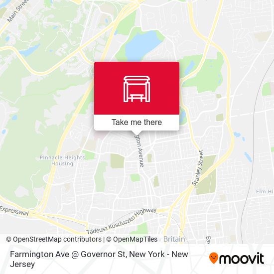 Mapa de Farmington Ave @ Governor St