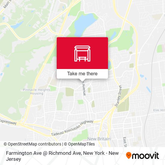 Farmington Ave @ Richmond Ave map