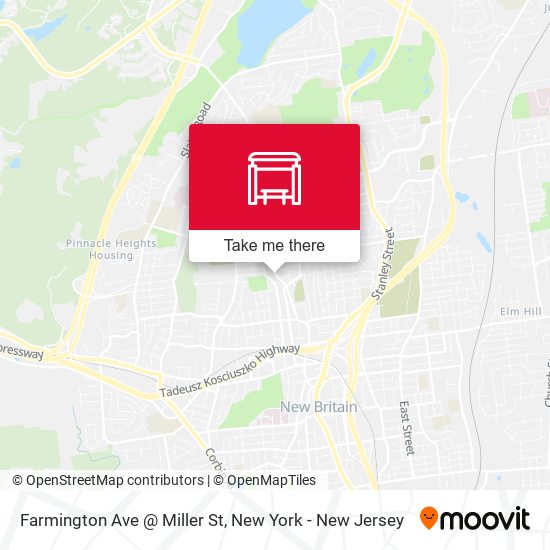 Farmington Ave @ Miller St map