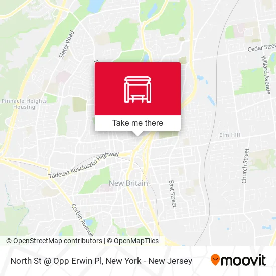 North St @ Opp Erwin Pl map