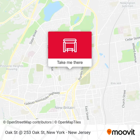 Oak St @ 253 Oak St map