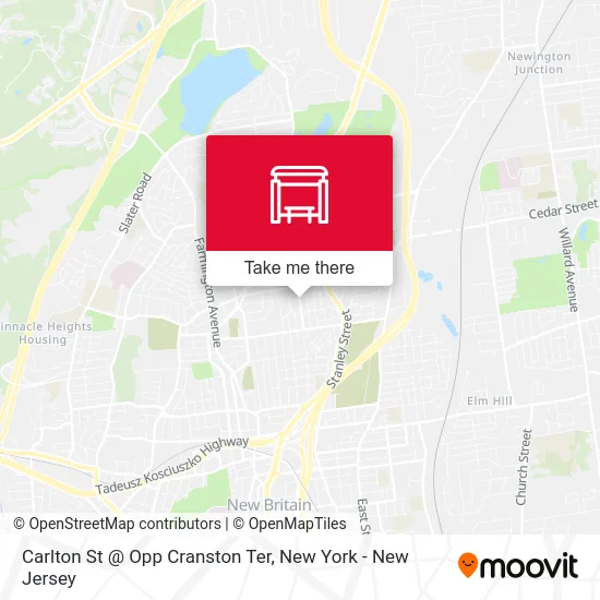 Carlton St @ Opp Cranston Ter map