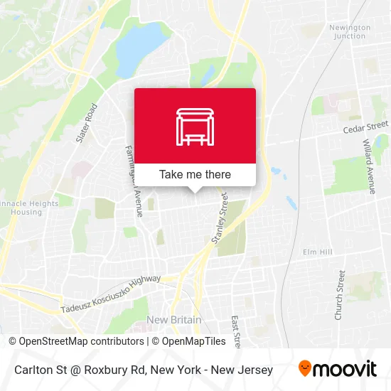 Carlton St @ Roxbury Rd map