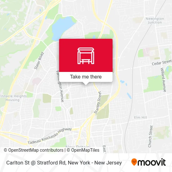 Carlton St @ Stratford Rd map