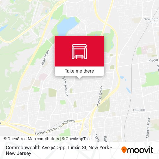 Mapa de Commonwealth Ave @ Opp Tunxis St