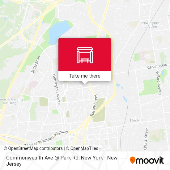Commonwealth Ave @ Park Rd map