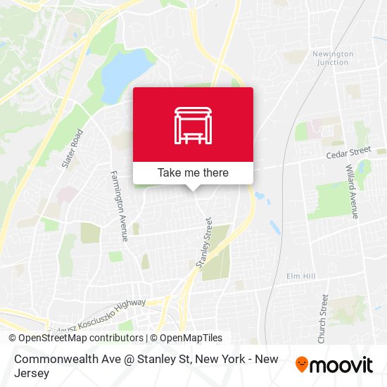 Commonwealth Ave @ Stanley St map