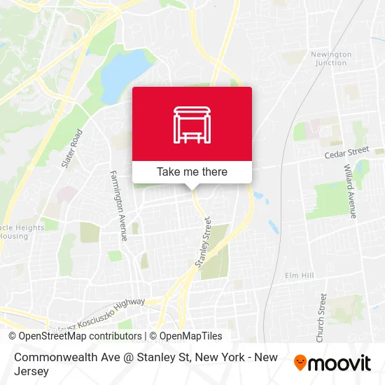 Commonwealth Ave @ Stanley St map