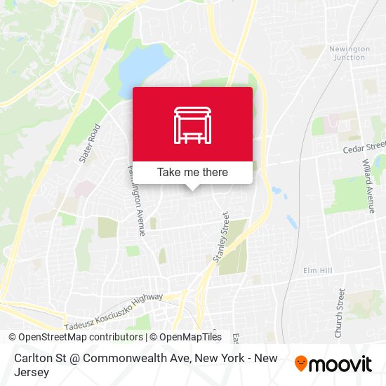 Carlton St @ Commonwealth Ave map