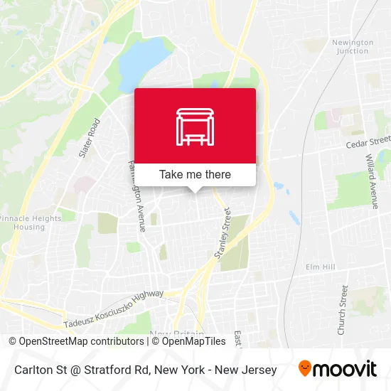 Carlton St @ Stratford Rd map